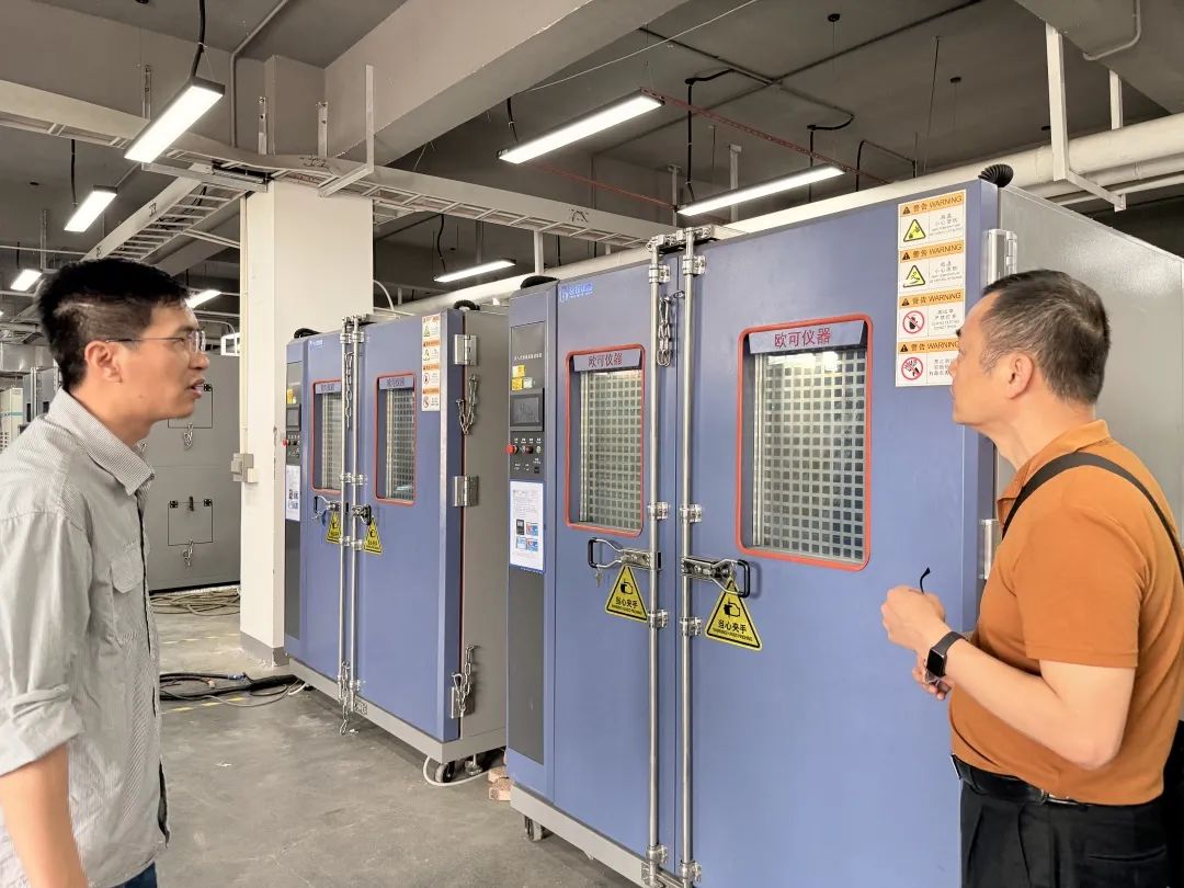 市市场监管局、市发改局联合我协会走访调研东莞市巴能检测技术有限公司